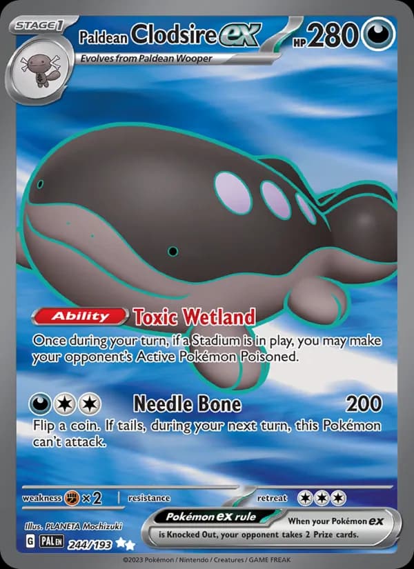 Paldean Clodsire ex — Paldea Evolved, Ultra Rare