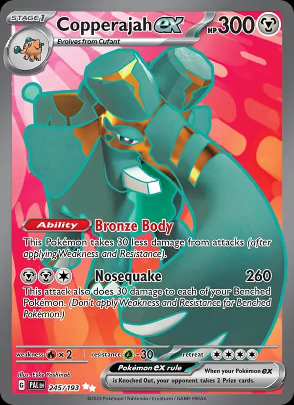 Copperajah ex — Paldea Evolved, Ultra Rare