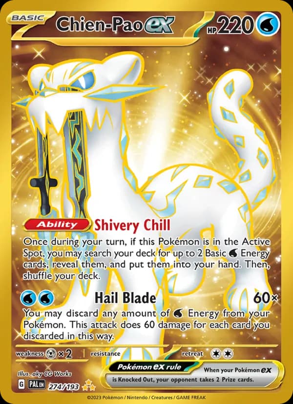 Chien-Pao ex — Paldea Evolved, Hyper rare