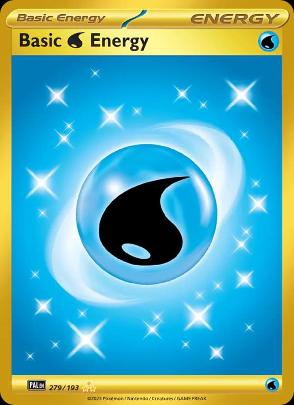 Basic Water Energy — Paldea Evolved, Hyper rare