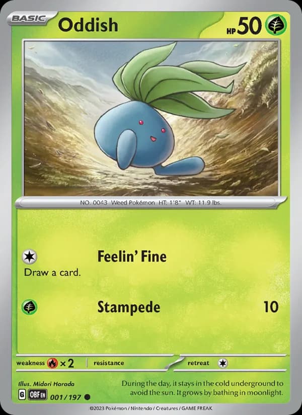 Oddish — Obsidian Flames, Common