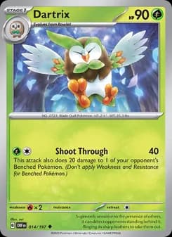 Dartrix — Obsidian Flames — Uncommon