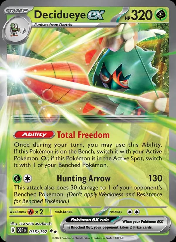 Decidueye ex — Obsidian Flames, Double rare