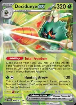 Decidueye ex — Obsidian Flames — Double rare