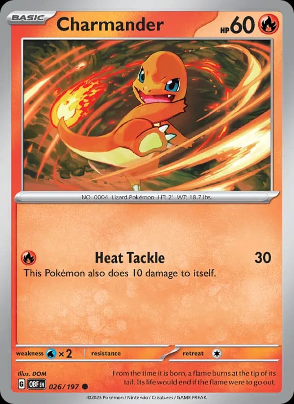 Charmander — Obsidian Flames, Common