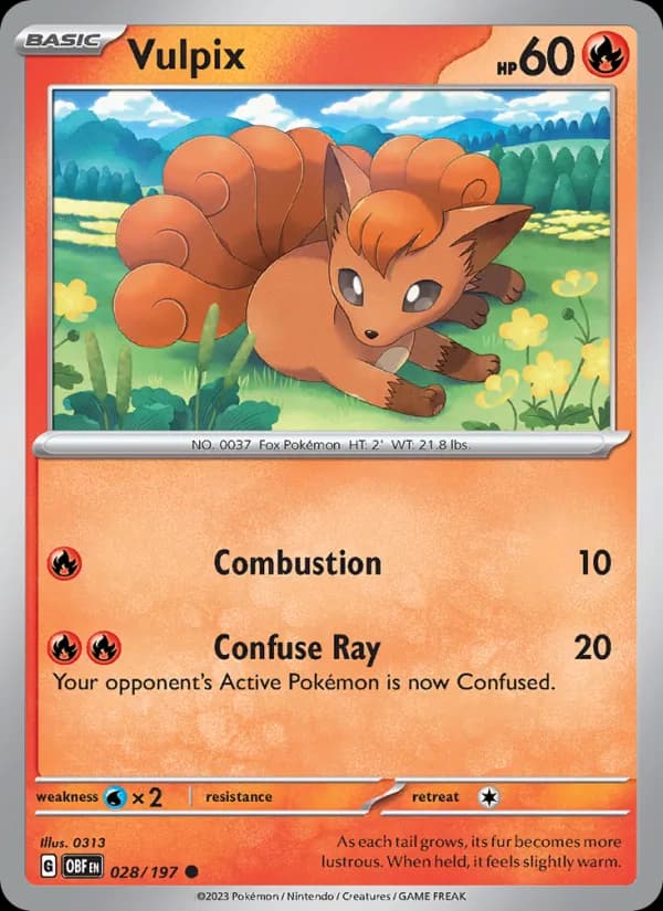 Vulpix — Obsidian Flames, Common