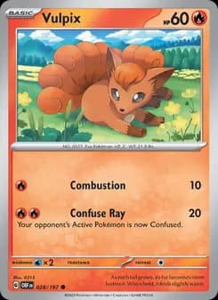 Vulpix — Obsidian Flames — Common