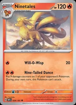Ninetales — Obsidian Flames — Uncommon