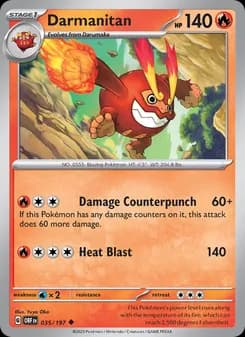 Darmanitan — Obsidian Flames — Uncommon