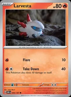 Larvesta — Obsidian Flames — Common
