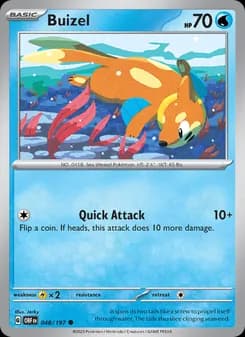 Buizel — Obsidian Flames — Common