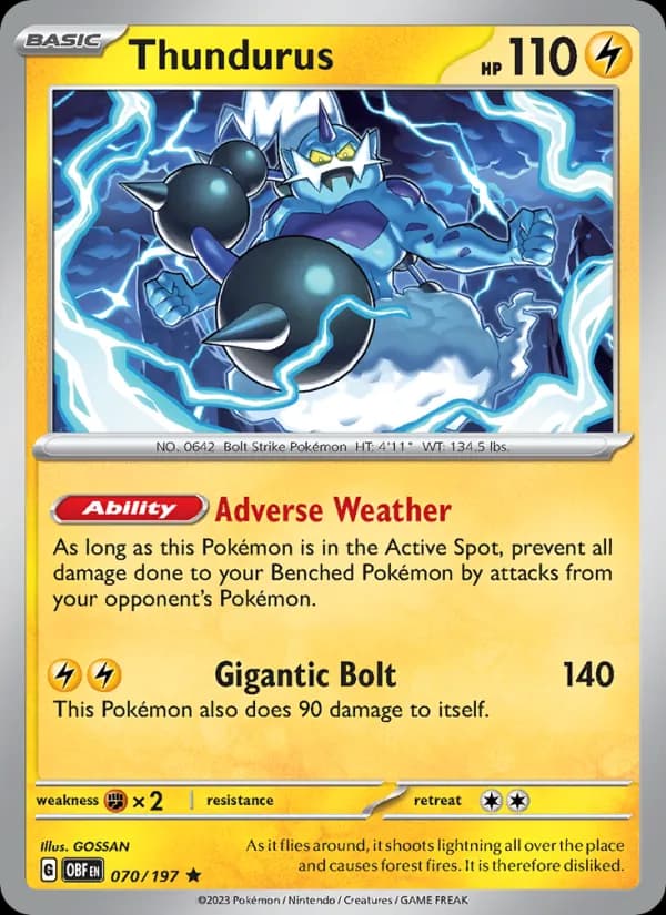 Thundurus — Obsidian Flames, Rare
