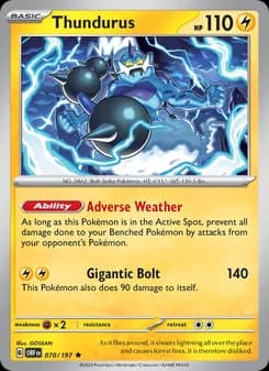 Thundurus — Obsidian Flames — Rare