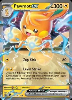 Pawmot ex — Obsidian Flames — Double rare