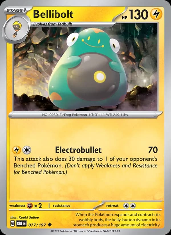 Bellibolt — Obsidian Flames, Uncommon