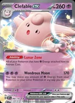 Clefable ex — Obsidian Flames — Double rare