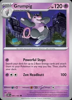 Grumpig — Obsidian Flames — Uncommon