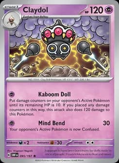 Claydol — Obsidian Flames — Rare