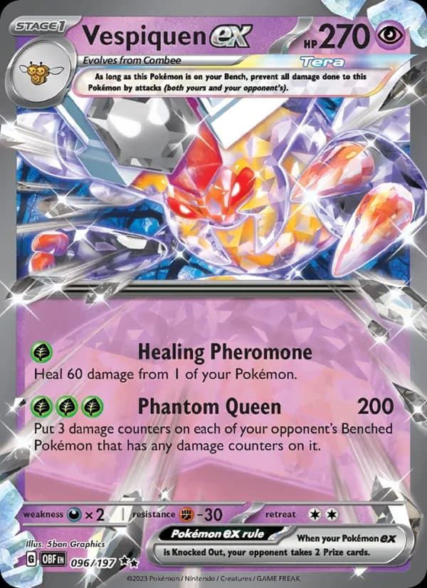 Vespiquen ex — Obsidian Flames, Double rare