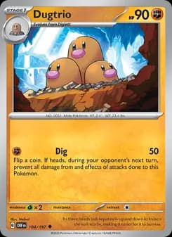 Dugtrio — Obsidian Flames — Uncommon