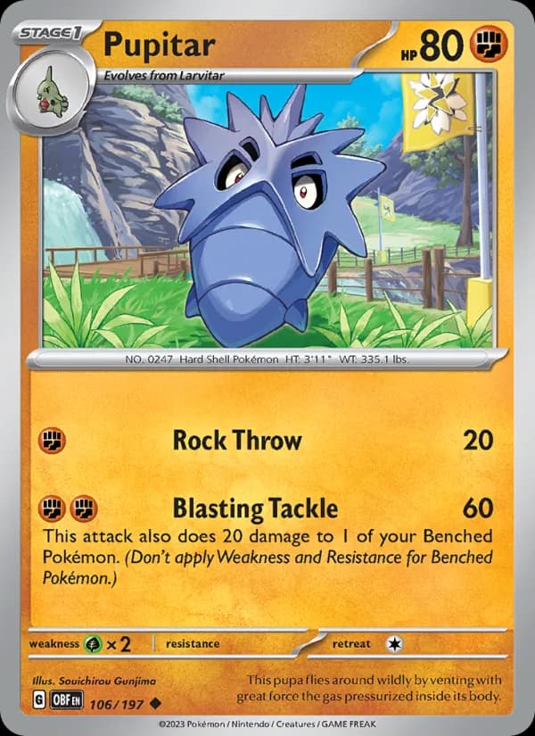 Pupitar — Obsidian Flames, Uncommon