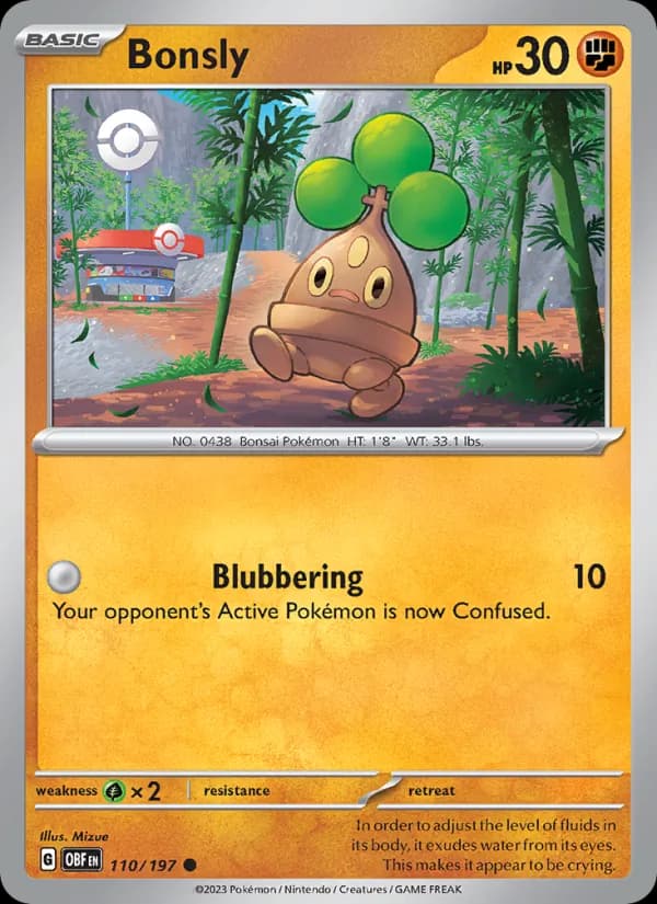 Bonsly — Obsidian Flames, Common