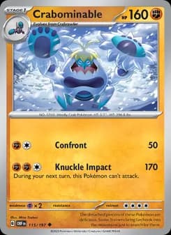 Crabominable — Obsidian Flames — Uncommon