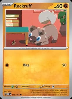Rockruff — Obsidian Flames — Common