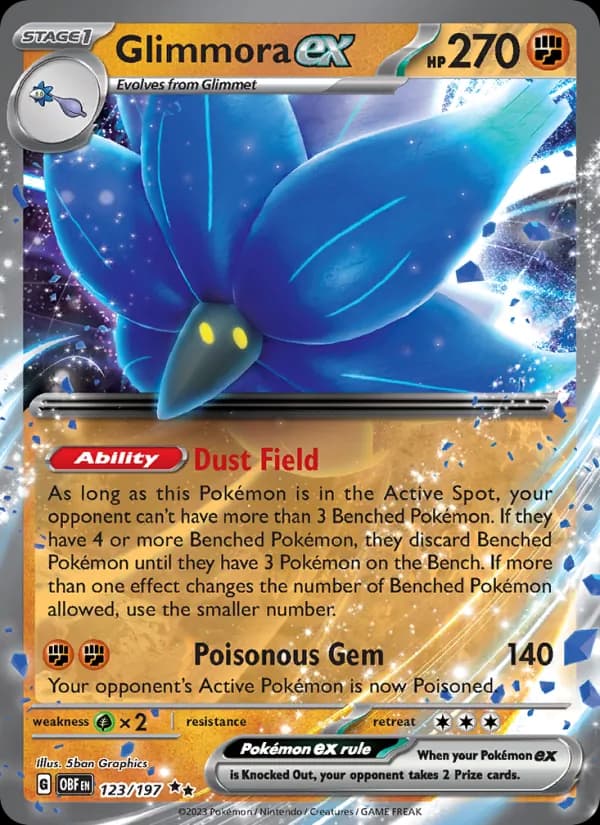 Glimmora ex — Obsidian Flames, Double rare