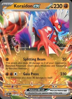 Koraidon ex — Obsidian Flames — Double rare