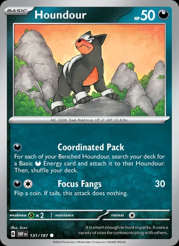Houndour — Obsidian Flames, Common