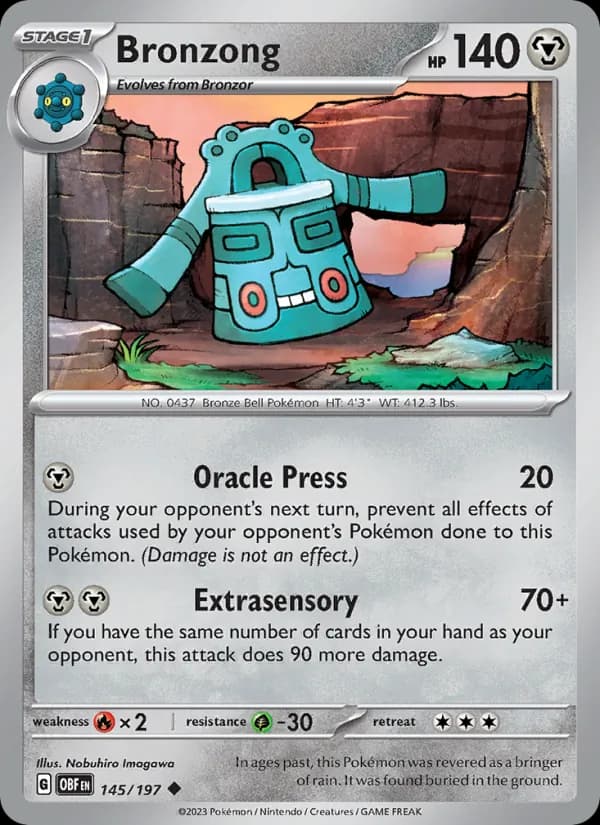 Bronzong — Obsidian Flames, Uncommon