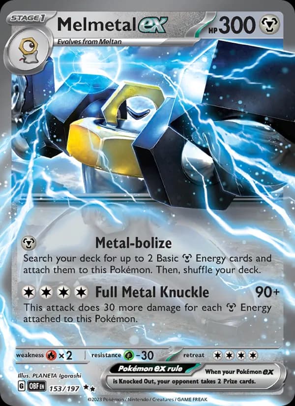 Melmetal ex — Obsidian Flames, Double rare