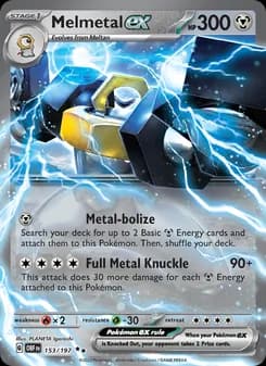 Melmetal ex — Obsidian Flames — Double rare