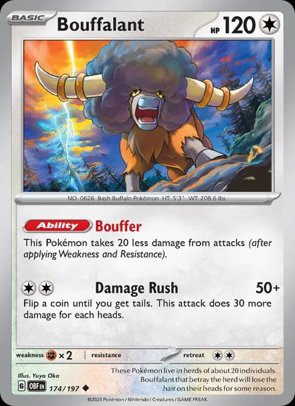 Bouffalant — Obsidian Flames, Uncommon