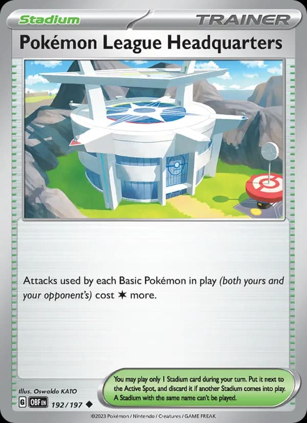 Pokémon League Headquarters — Obsidian Flames, Uncommon