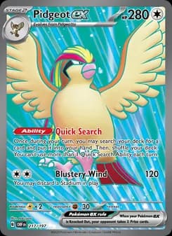Pidgeot ex — Obsidian Flames — Ultra Rare