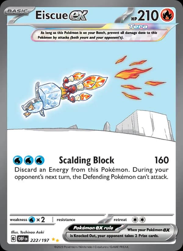 Eiscue ex — Obsidian Flames, Special illustration rare