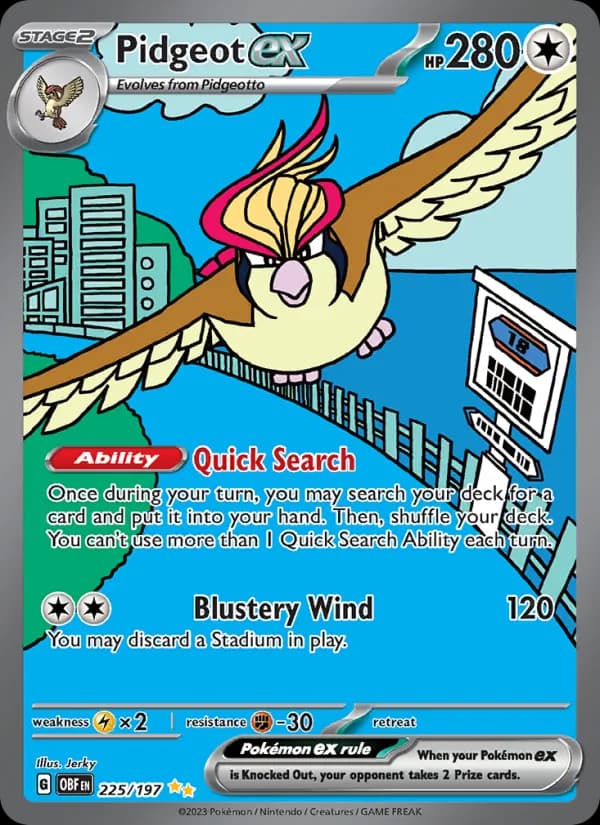 Pidgeot ex — Obsidian Flames, Special illustration rare