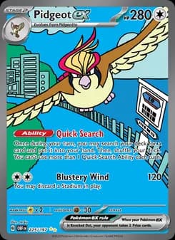 Pidgeot ex — Obsidian Flames — Special illustration rare