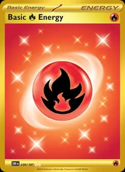 Basic Fire Energy — Obsidian Flames — Hyper rare