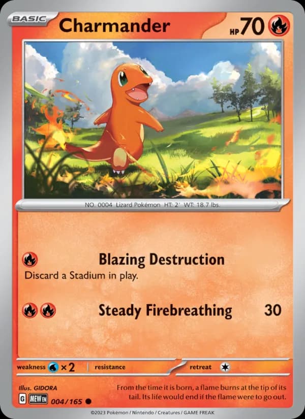 Charmander — 151, Common