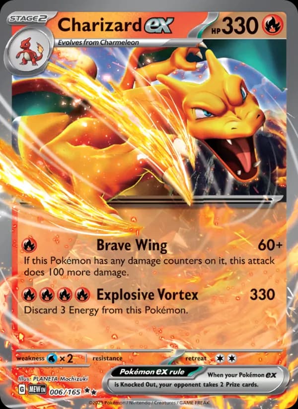 Charizard ex — 151, Double rare