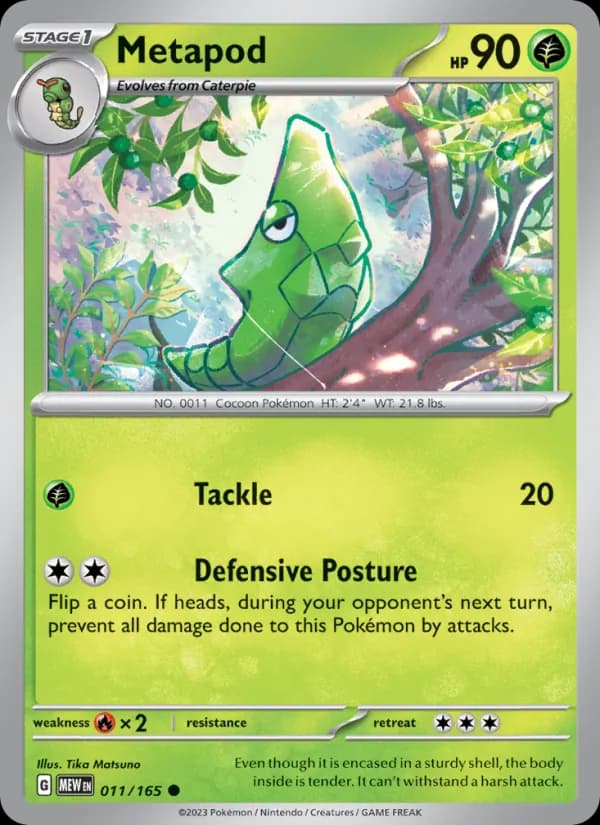 Metapod — 151, Common