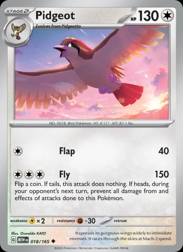 Pidgeot — 151, Uncommon