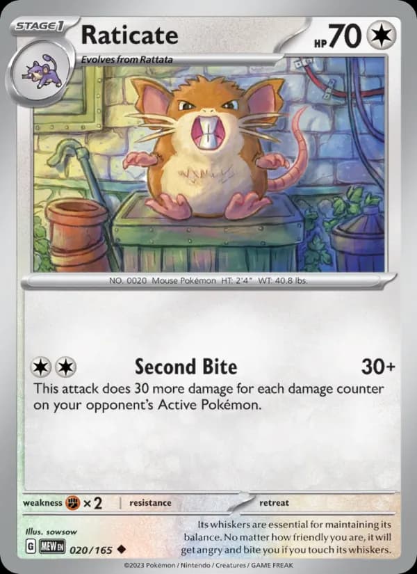 Raticate — 151, Uncommon