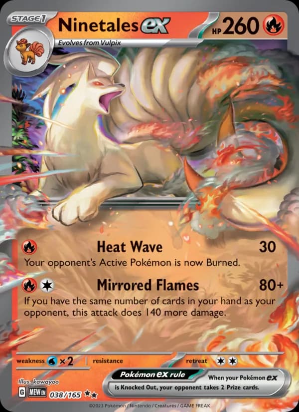 Ninetales ex — 151, Double rare