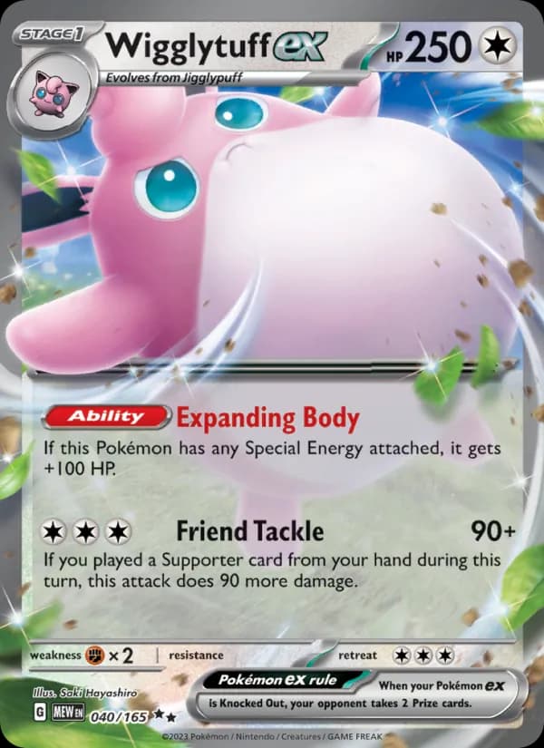 Wigglytuff ex — 151, Double rare
