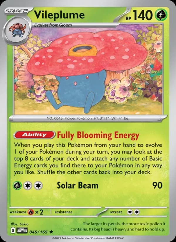 Vileplume — 151, Rare