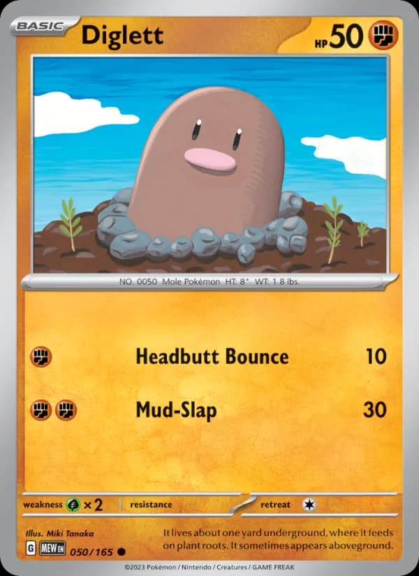 Diglett — 151, Common